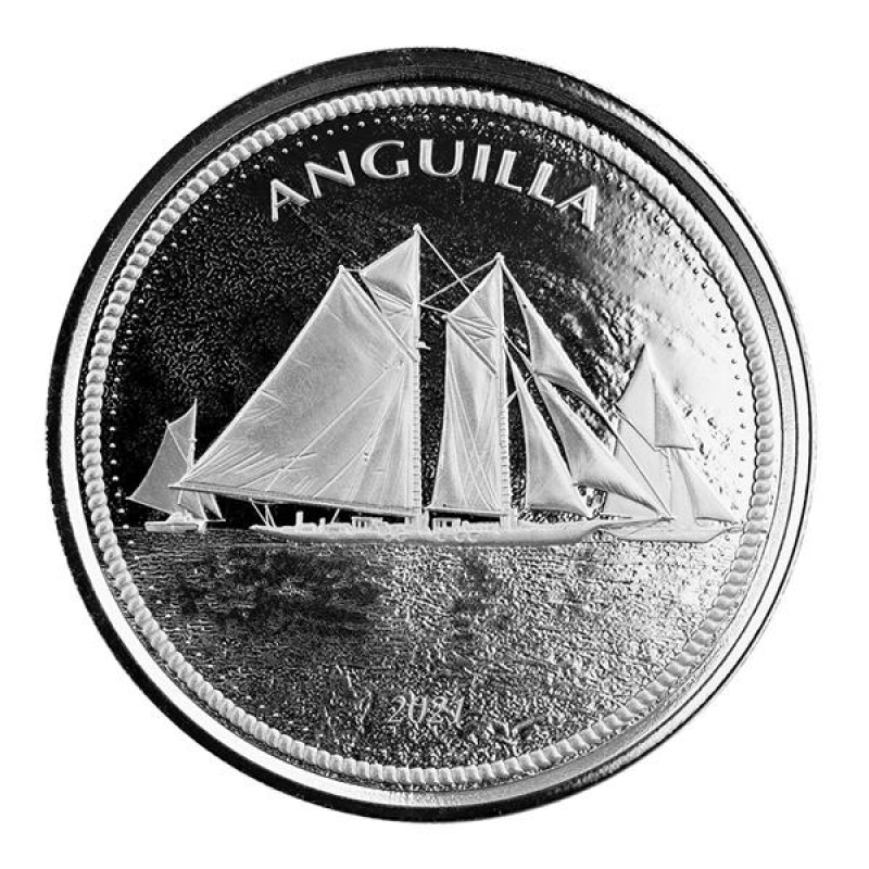 Anguilla 2 Dollar Anguilla Sailing Regatta 4 EC8 1 Unze Silber 1 oz BU 2021 b5
