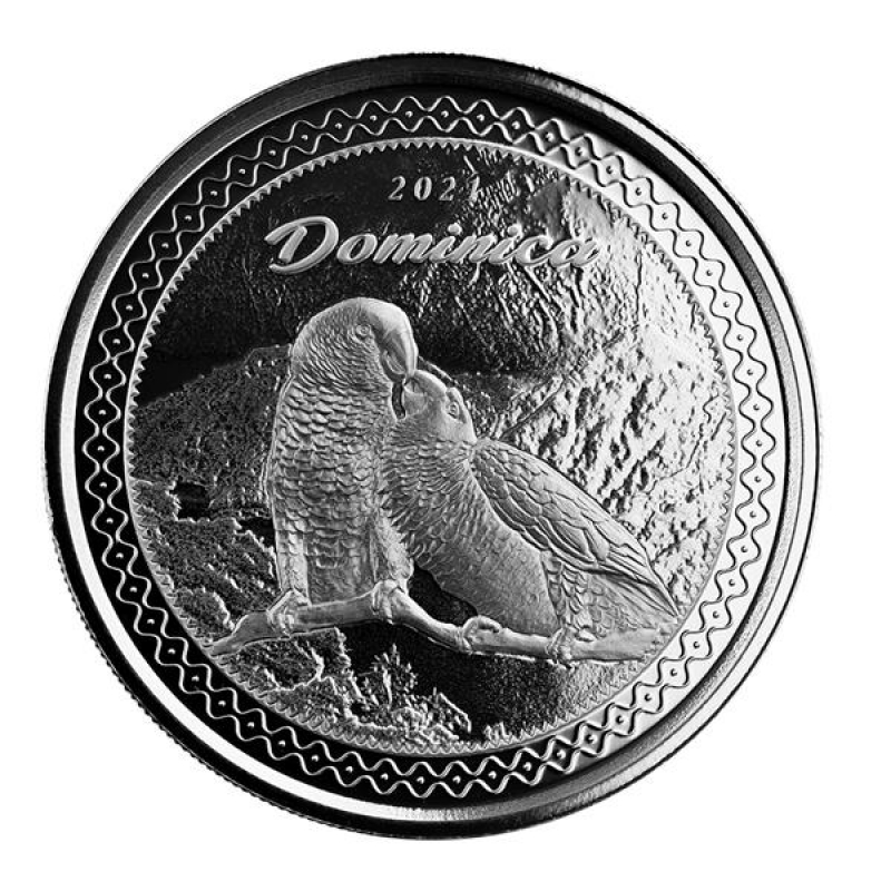 Dominica 2 Dollar 2020 Natur Insel Nature Isle EC8 3 Hummingbird Kolibri Unze silver 1 oz BU 1 b4