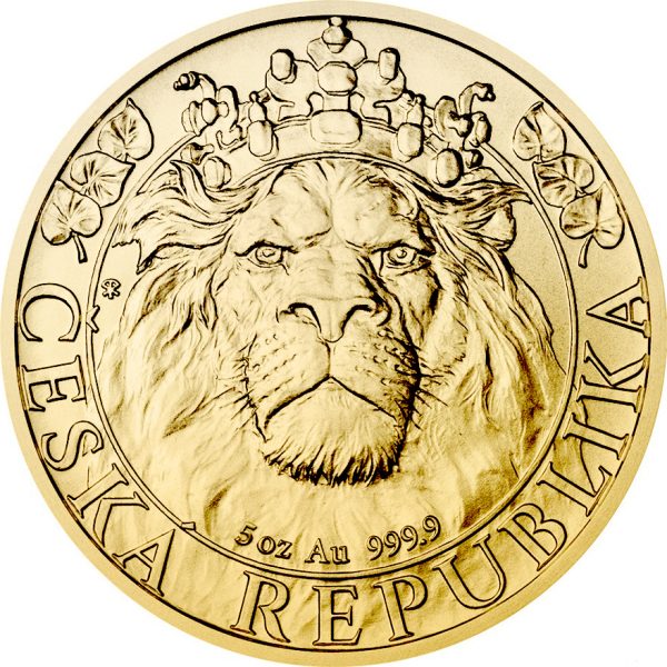 Gold Czech Lion 5oz 2022 VS