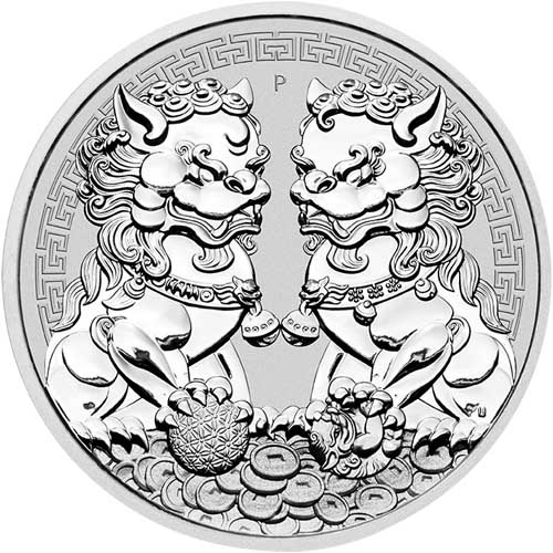 Guardian Lion Double Pixiu 1 troy ounce zilveren munt 2020 1