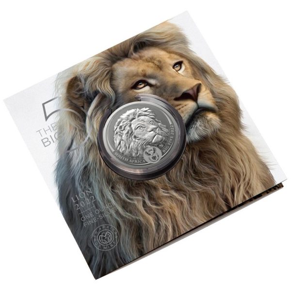 Numismatik 2022 Big Five II Lion 1 Oz Zilver Blister2