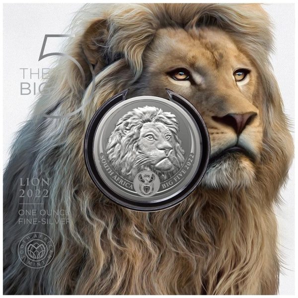 Numismatik 2022 Big Five II Lion 1 Oz zilver Blister