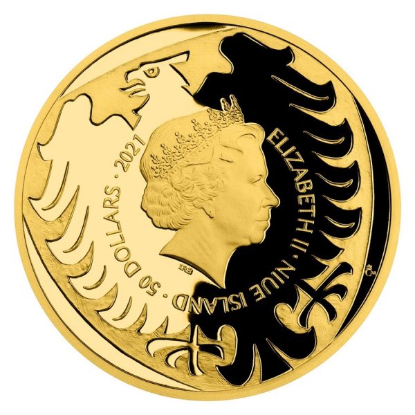 Numismatik gold 2021 czech.lion PP VS back