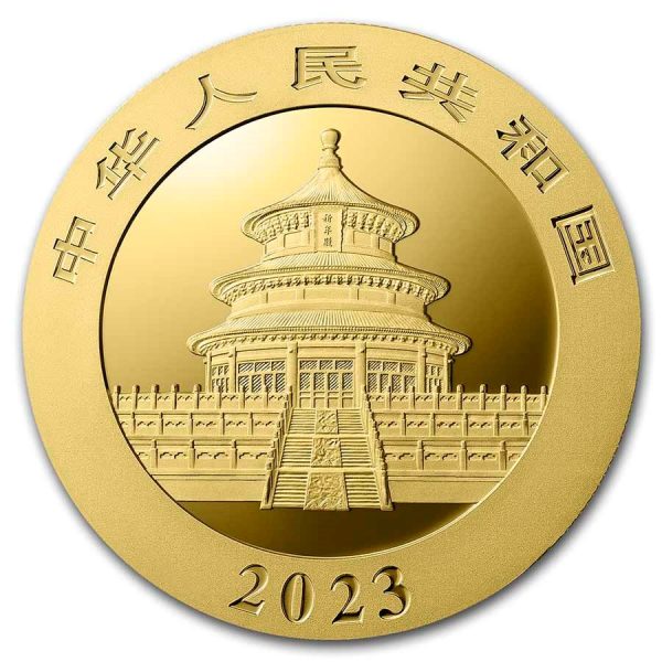 Panda 2023 gold 30 gram goudverzekerd back