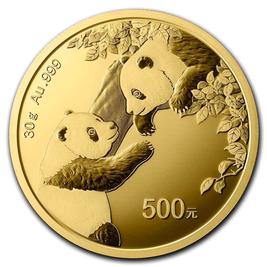 Panda 2023 gold 30 gram goudverzekerd front