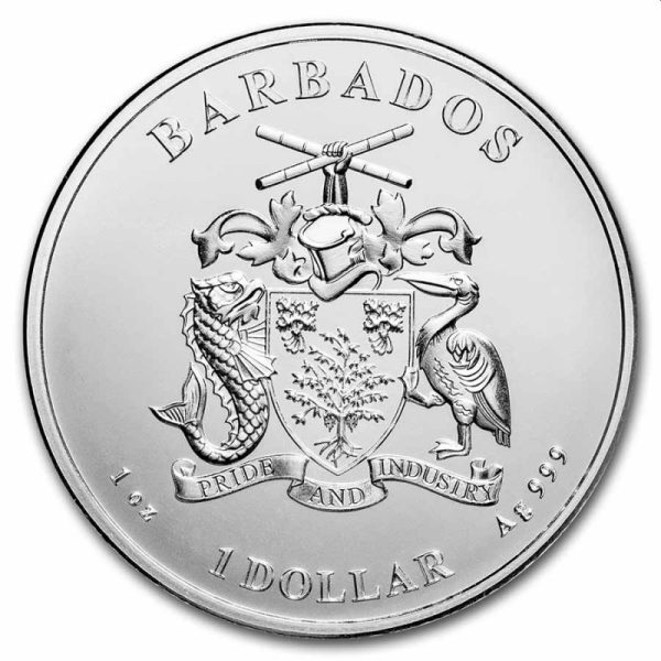 barbados 1 oz silver octopus 2021 bu 1 1