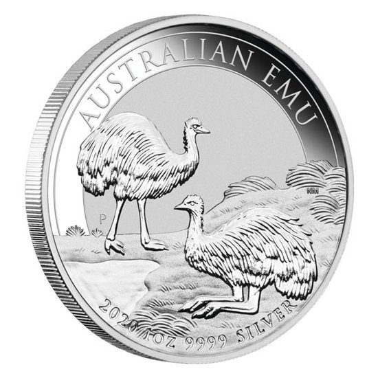 eng pl Australian Emu 1 oz Silver 2020 4098 3