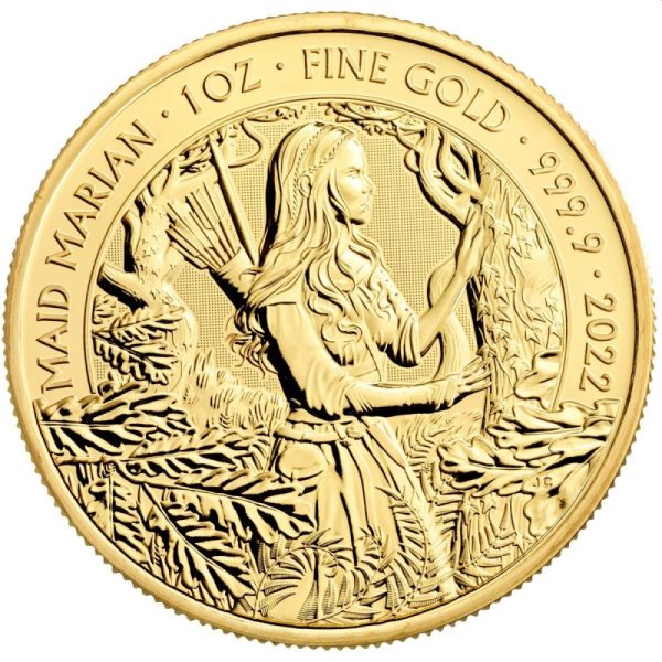 gold 1 oz gold myths legends 2021 100 maid marian