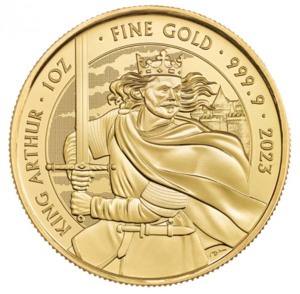 gold 1 oz gold myths legends 2023 100 king arthur