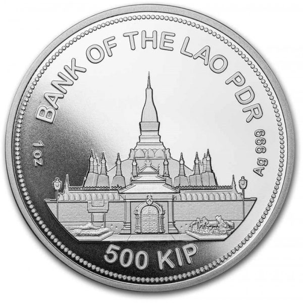 laos 1 oz silver tiger 2021 panthera tigris 500 kip 1