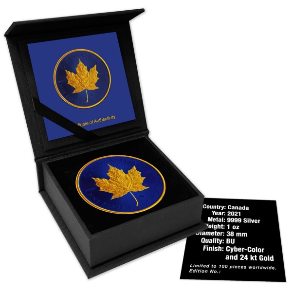 maple 2021 cyber color blue gold advertising