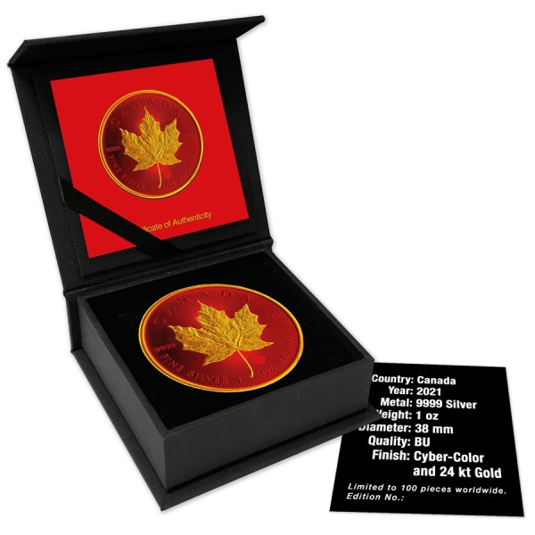 maple 2021 cyber color red gold advertising