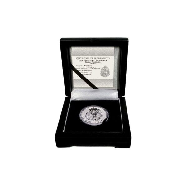 niue 1 oz platinum roaring lion 2021 reverse proof 250 mintage 333 2