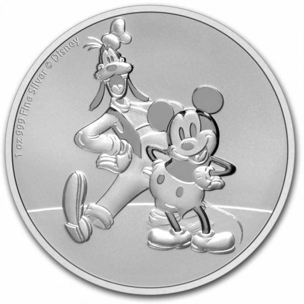 niue 1 oz silver mickey goofy 2021 2