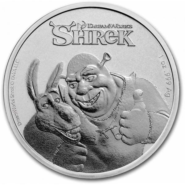 niue 1 oz silver shrek 2021 2 anniversary