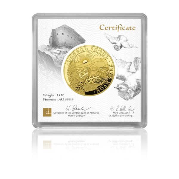 noahs noah ark 2022 gold goud munt 2