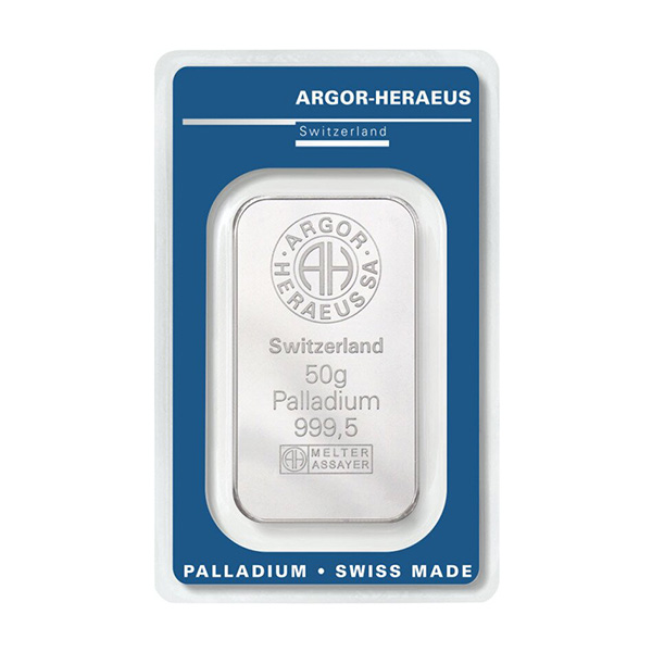 palladium 100 gram baar