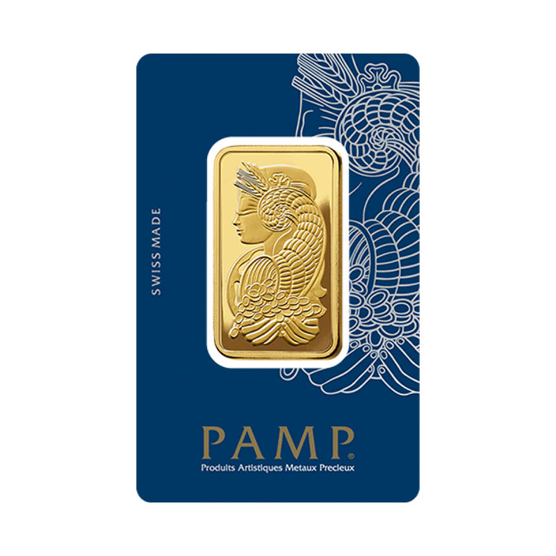 pamp goudbaar 1 troy ounce voorkant goud kopen