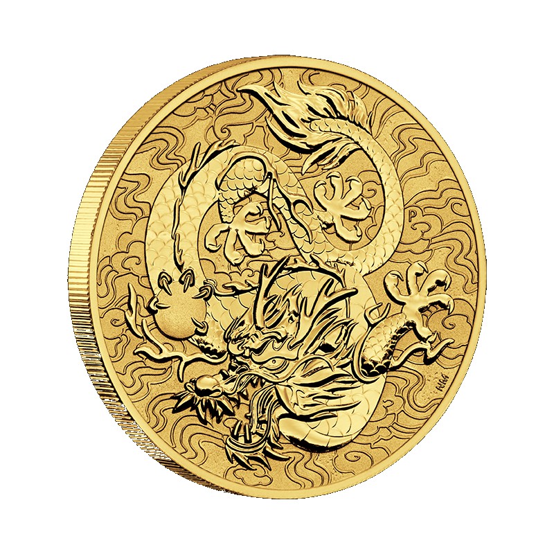 perh mint 1 oz gold single dragon 2022 100 2