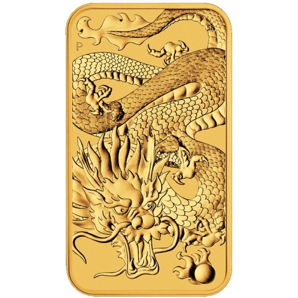 perth mint 1 oz rectangle dragon 100 bar 2022 gold