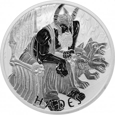 pm 1 oz silver gods of olympus 2021 hades bu 1