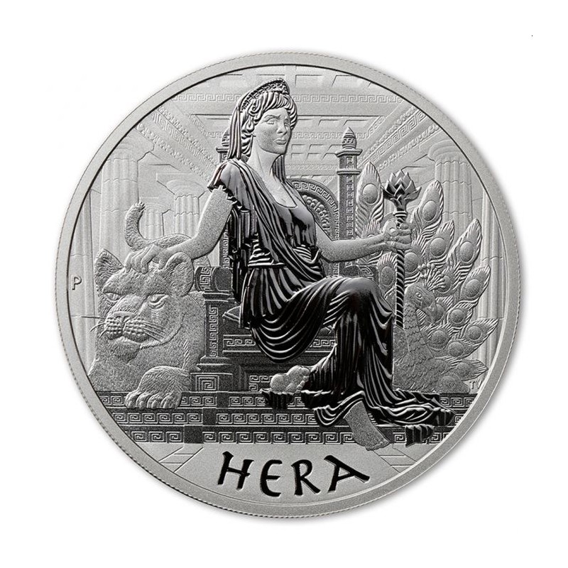 pm 1 oz silver gods of olympus 2022 hera bu 1