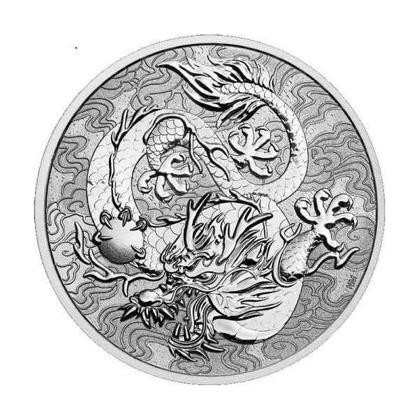 pm 1 oz silver single dragon 2021 1 bu chinese myths legends
