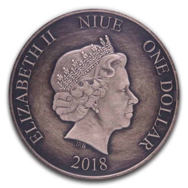 toucan reverse 2018 1oz antique finish silver coin niue