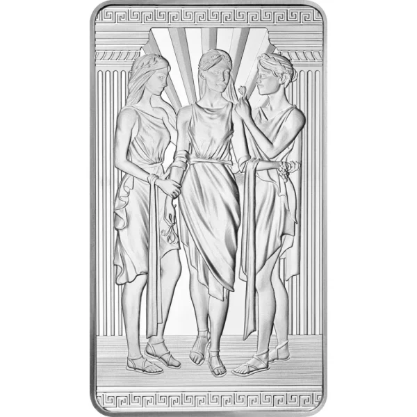 uk the great engravers 1 3 graces 2022 2 oz silver2