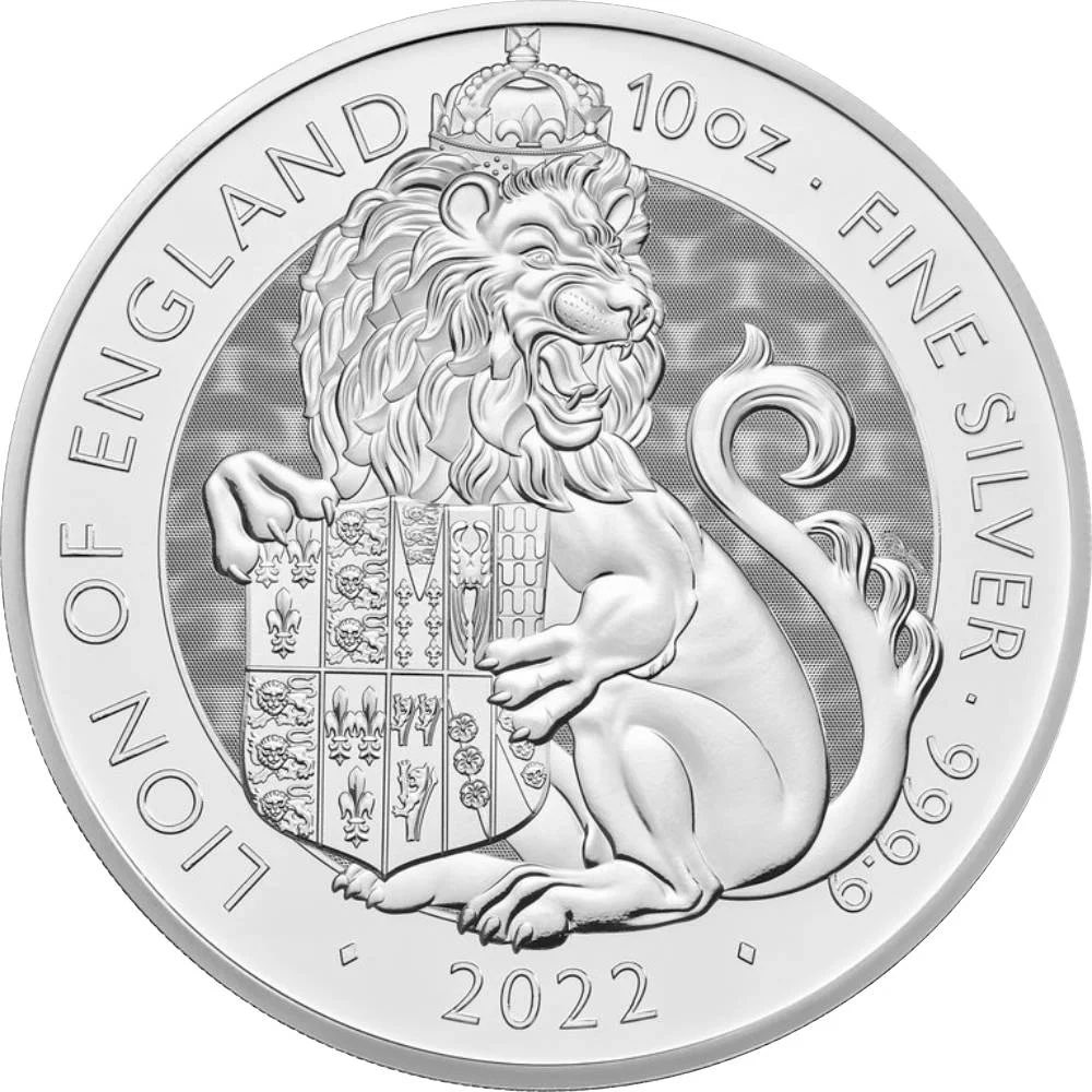 uk tudor beast 1 2022 lion of engeland 10 oz zilver