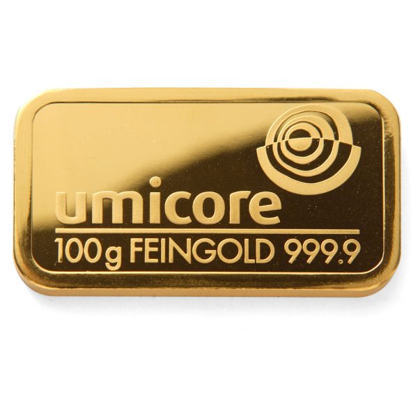 100 gram gold bar