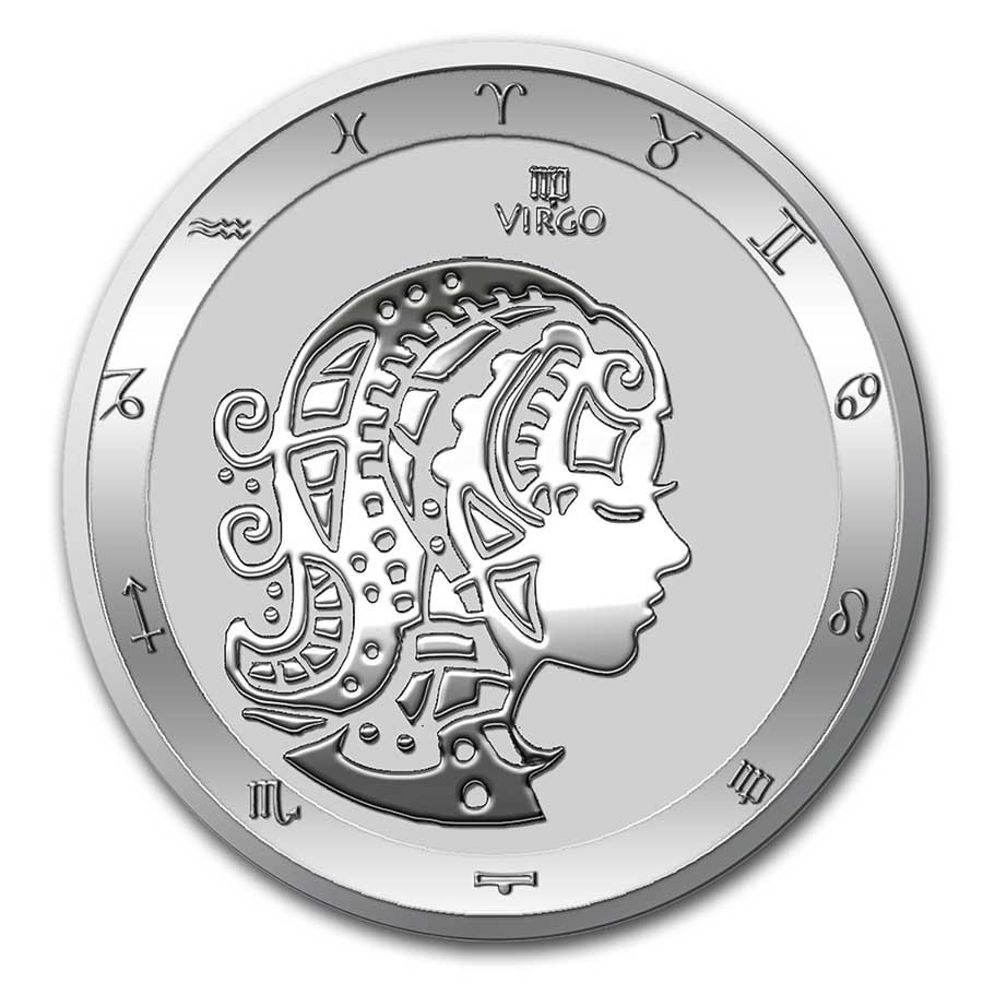 2021 tokelau 1 oz silver 5 zodiac series virgo bu 224883 obv