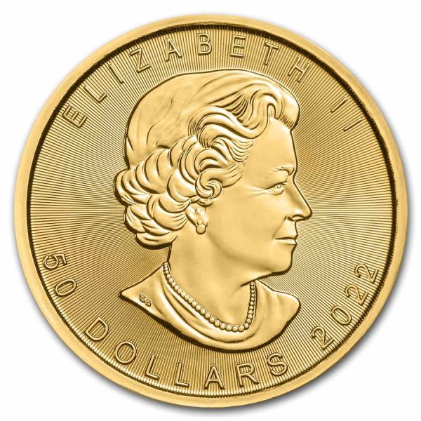 2022 canada 1 oz gold maple leaf bu 238710 obv