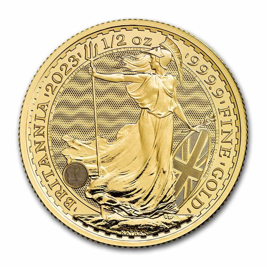 2023 great britain 1 2 oz gold britannia bu 256944 obv