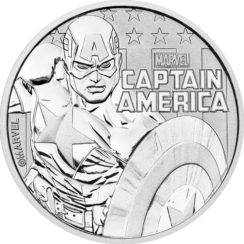 Tuvalu Marvel Series Captain America rev
