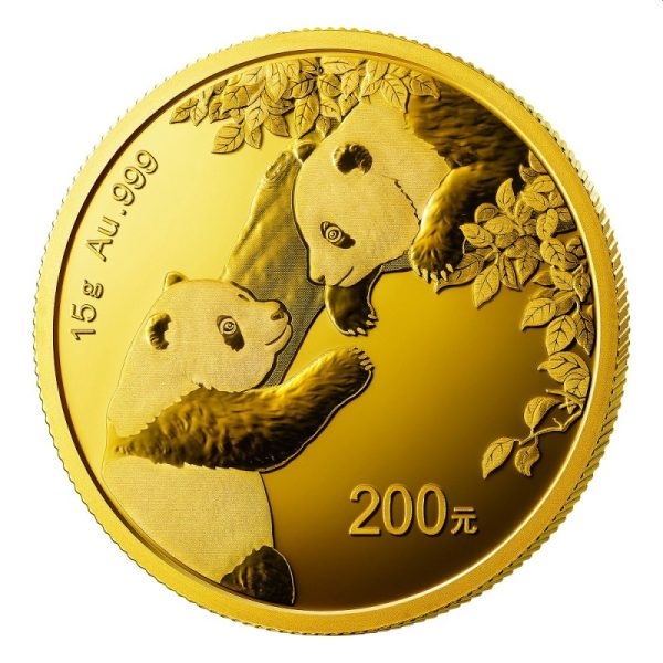 gold china panda 15 gr 2023 yuan 200 goudverzekerd