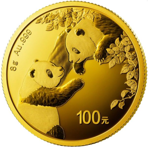 gold china panda 8 gr 2023 yuan 100 goudverzekerd