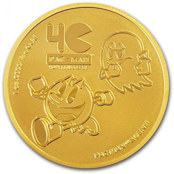 niue 1 oz gold pac man 40th anniversary 2020 250