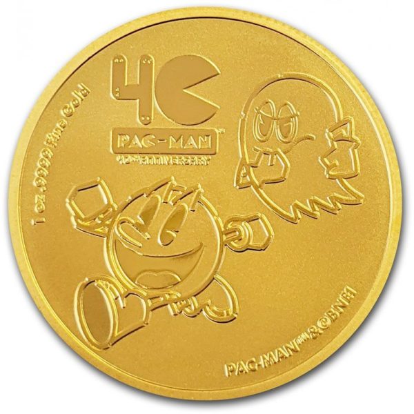 niue 1 oz gold pac man 40th anniversary 2020 250