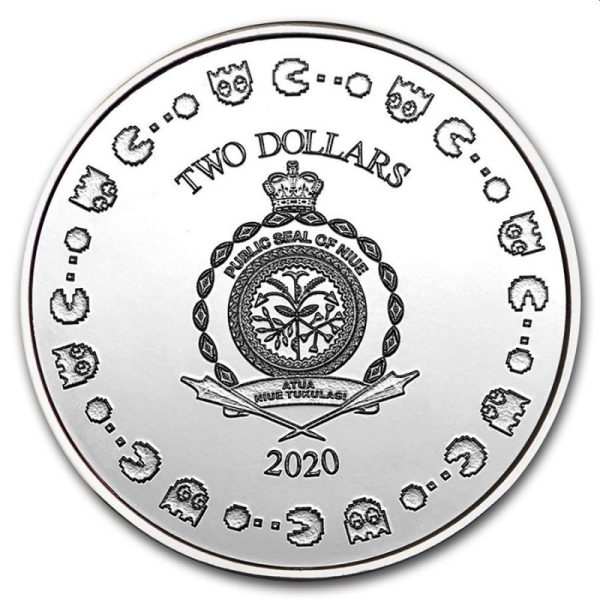 niue 1 oz silver pac man 40th anniversary 2020 2 1