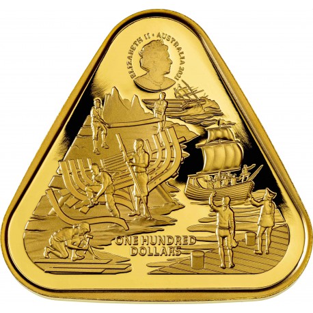 ram 1 oz gold triangular coin zeewijk 2021 100 1