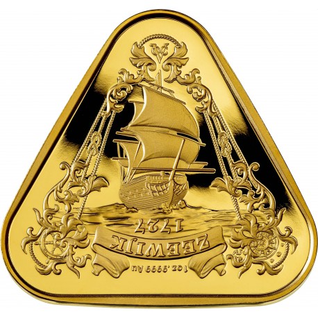 ram 1 oz gold triangular coin zeewijk 2021 100