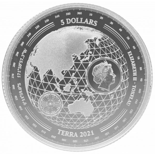 tokelau 1 oz silver terra 2021 5 bu 1