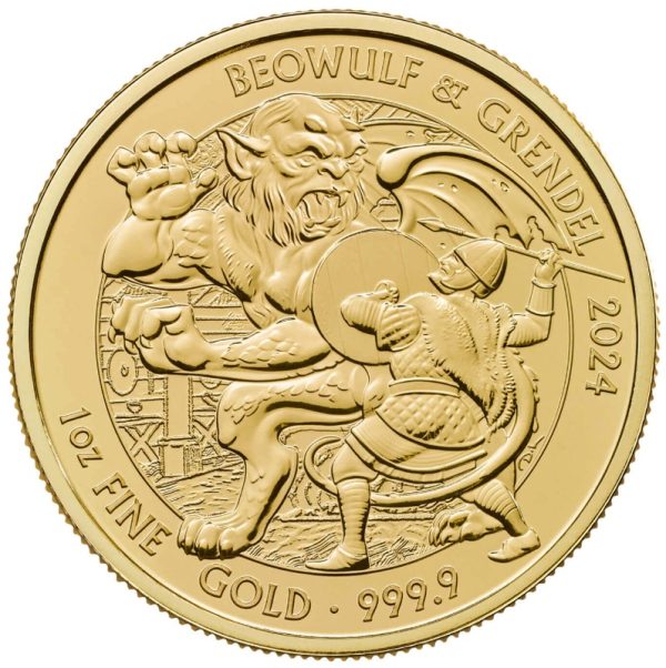 Myths and Legends #7: Beowulf & Grendel 1 troy ounce gouden munt 2024