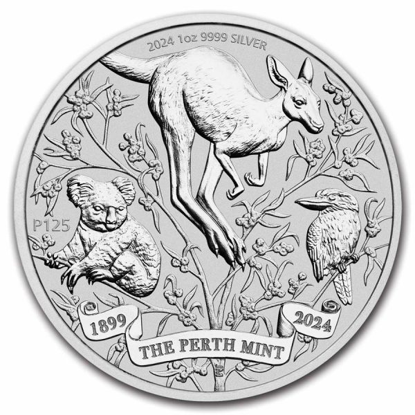 Perth Mint 125th Anniversary 1 troy ounce zilveren munt 2024