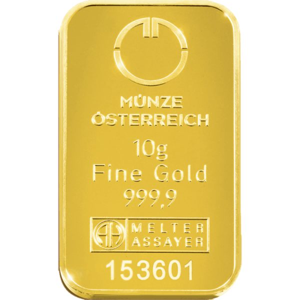 Munze Osterreich 10 gram Kinebar goudbaar - Afbeelding 3