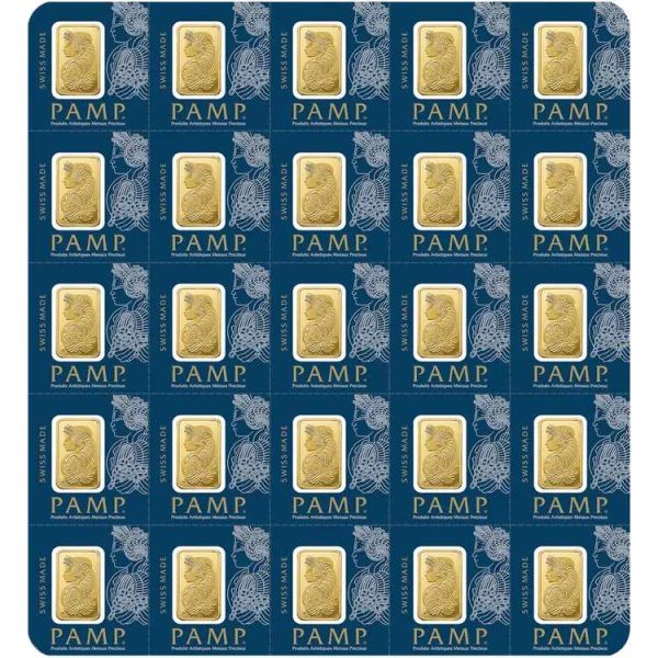 Pamp Suisse Fortuna 25x1 gram Multigram goudbaar