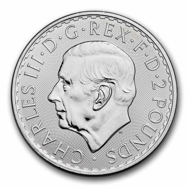 Britannia 1 troy ounce zilveren munt 2026 - Afbeelding 2