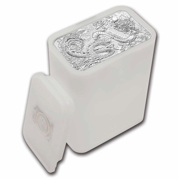 Dragon 1 troy ounce Rectangular zilveren munt 2024 - Afbeelding 3