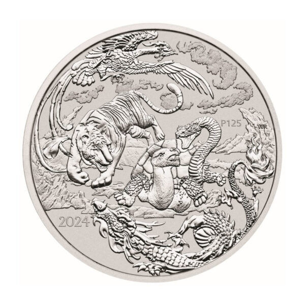 Chinese Myths & Legends: Four Guardians 1 troy ounce zilveren munt 2024